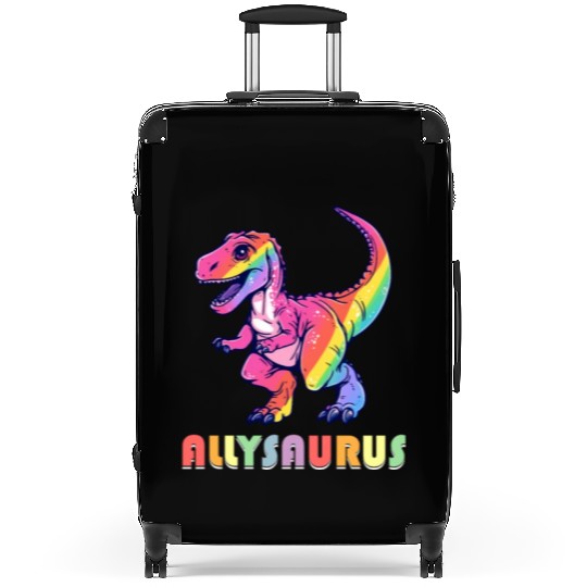Allysaurus LGBT Transgender Dino Rainbow Lesbian Suitcases