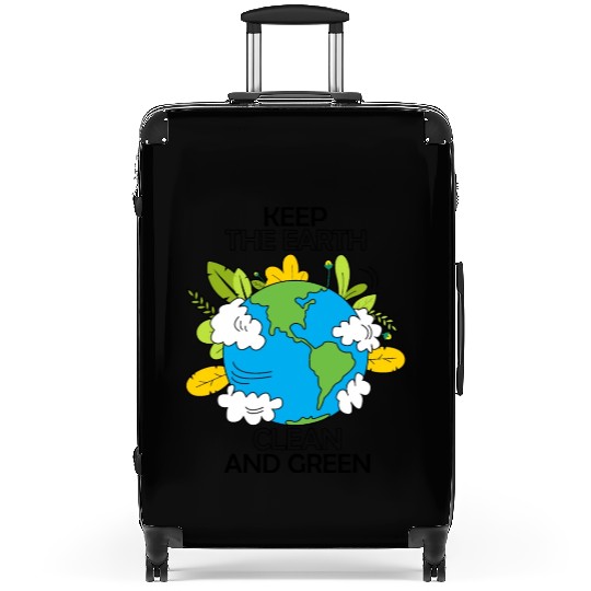 keep the earth clean and green Suitcases