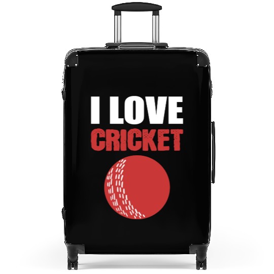 I Love Cricket Sport Coach Gift Suitcases