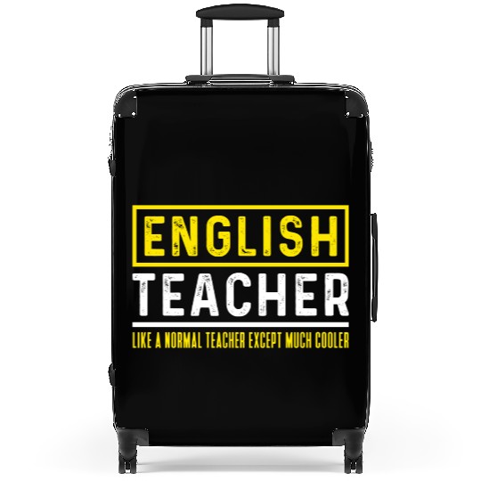 English teacher teacher teaching student unicorn Suitcases