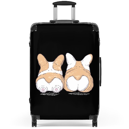 Corgi Butts Animal Suitcases