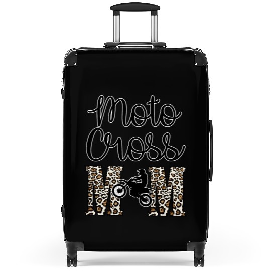 Moto X Motocross Mama Mom Racing Dirtbike Race Day Suitcases