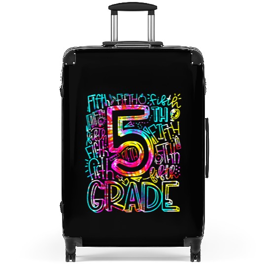 Tie Dye Fifth 5th Grade Teacher Back To School Suitcases