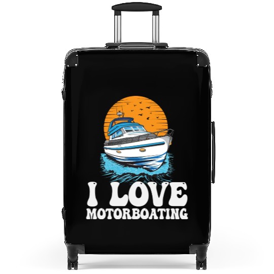 I Love Motorboating Life Is Better At The Lake Suitcases
