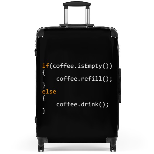 Programmer Coffee For Coders Suitcases