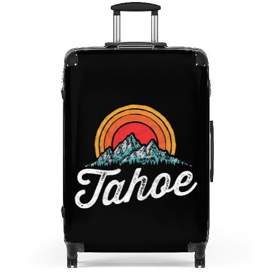 Lake Tahoe Mountain 80s Suitcases