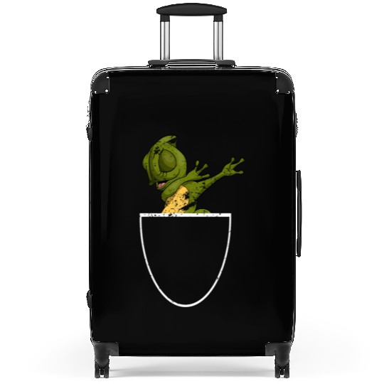 Dabbing Lizard Reptile Animal Pocket Chameleon Suitcases