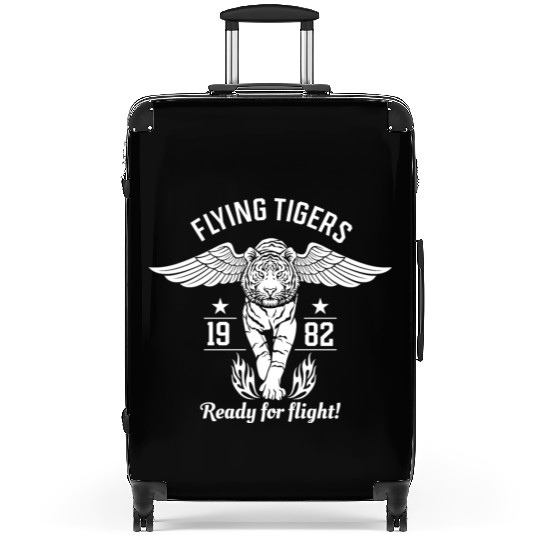 Ready for flight! Flying tigers. Suitcases