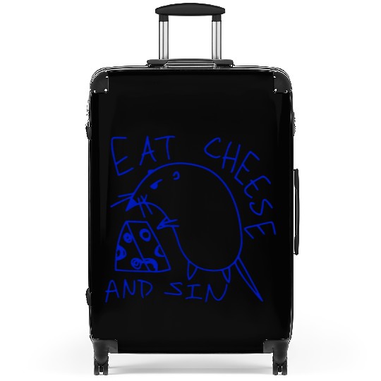 Eat cheese and sin Suitcases