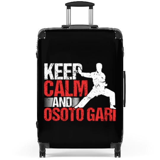 Keep Calm And Osoto Gari Judo Jiu-Jitsu Mma Judoka Suitcases