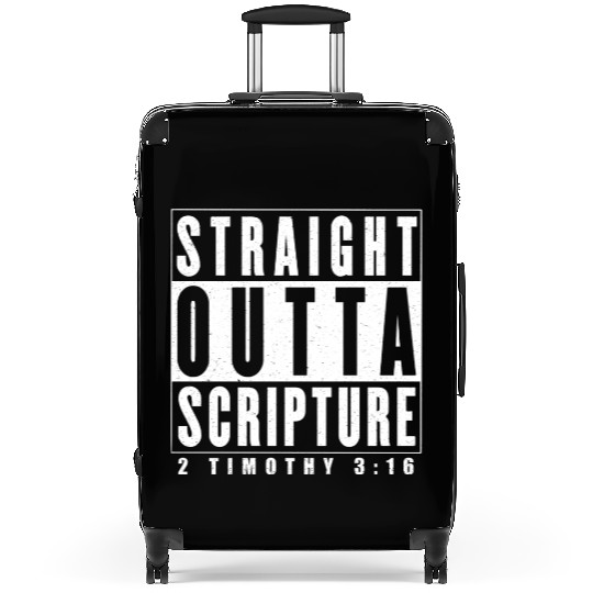 Straight Outta Scripture Suitcases