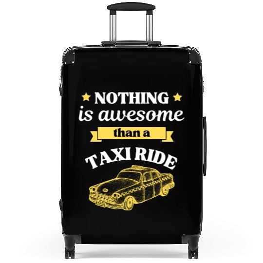 Taxi Ride Old Car Lover Suitcases