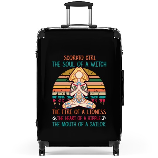 Yoga Lover Gift Scorpio Girl Classic Suitcases