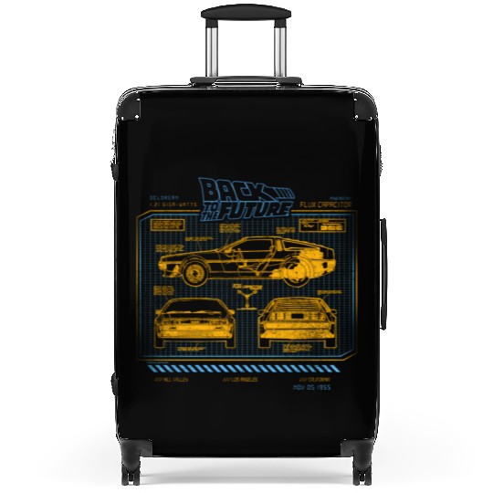 Back To The Future 35Th Anniversary Delorean Suitcases