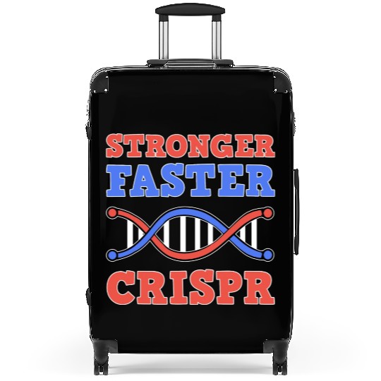 Stronger Faster Crispr Graffiti Biology Teacher Suitcases