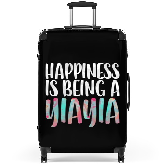 Happiness Is Being A Yiayia Mother'S Day Suitcases