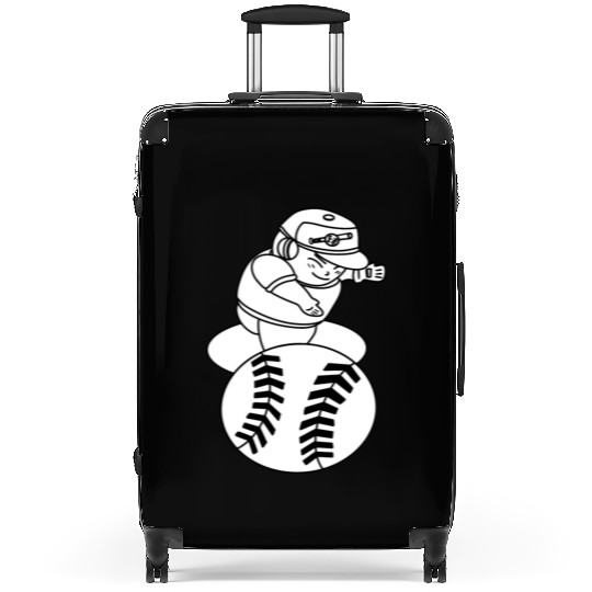 Kawaii Chibi Baseball Pitcher Suitcases