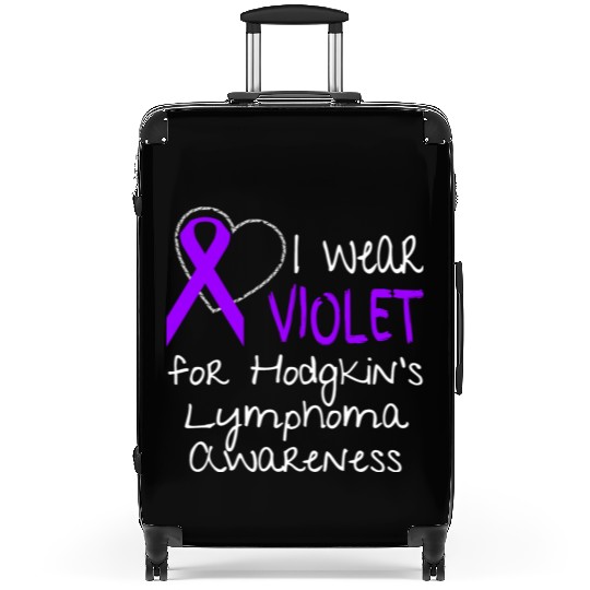 I Wear Violet For Hodgkins Lymphoma Awareness Suitcases