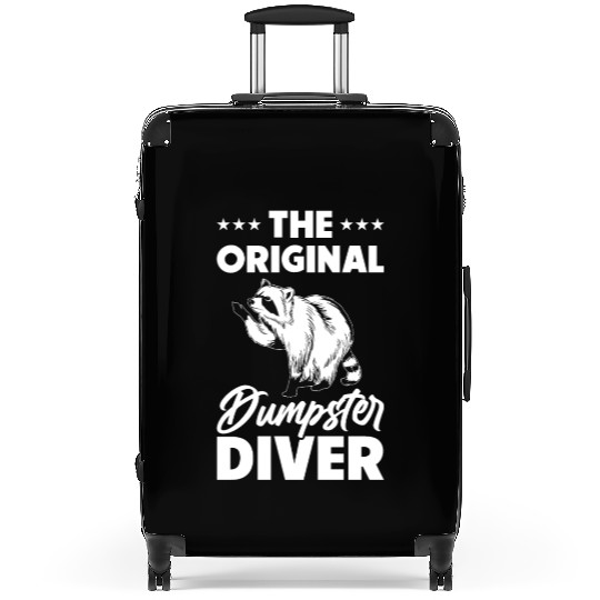 Raccoon Lover Trash Picking Dumpster Diving Trash Suitcases