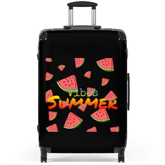 Vibes Summer ,watermelon , Summer design Suitcases