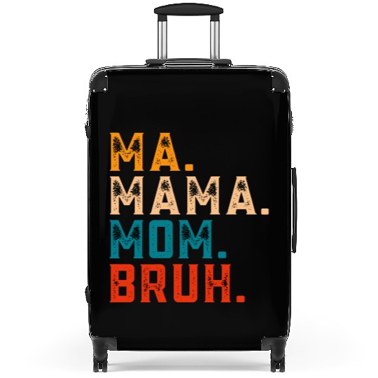 Mama Mommy Mom Bruh Suitcases Women Mama Tanks.