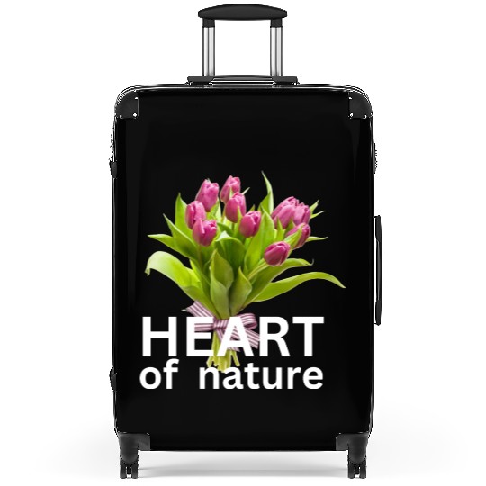 HEART of nature with beautiful flowers Suitcases