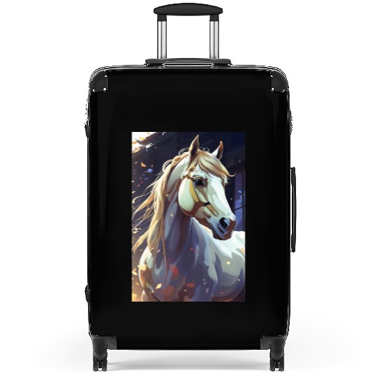 Anime Beautiful Horse Suitcases