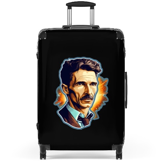Nikola Tesla Physics Nerd Geek Natural Sciences Suitcases