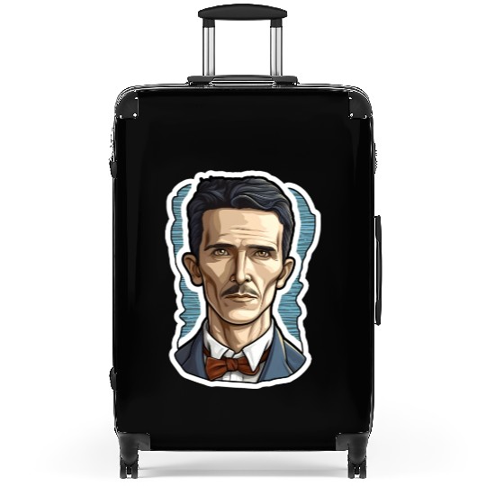 Nikola Tesla Physics Nerd Geek Suitcases