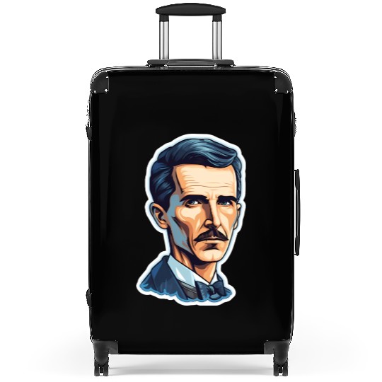 Nikola Tesla Physics Geek Nerd Suitcases