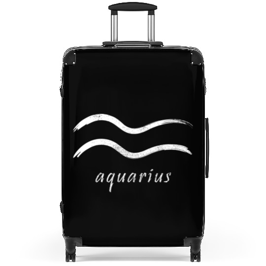 Zodiac Symbol Sign Aquarius Suitcases