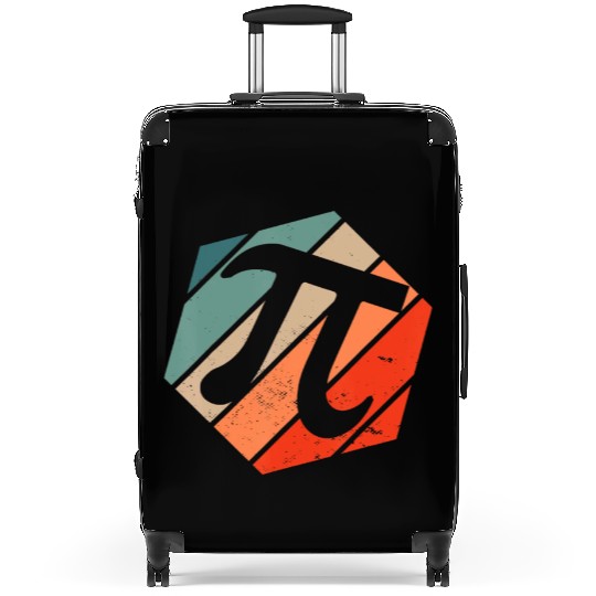 Funny Retro Vintage Math Teacher Pi Day Suitcases