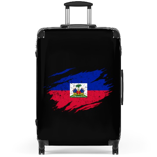 Haitian Flag Haiti Pride Roots Suitcases