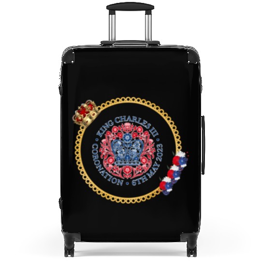 King Charles Iii British Monarch Royal Coronation Suitcases