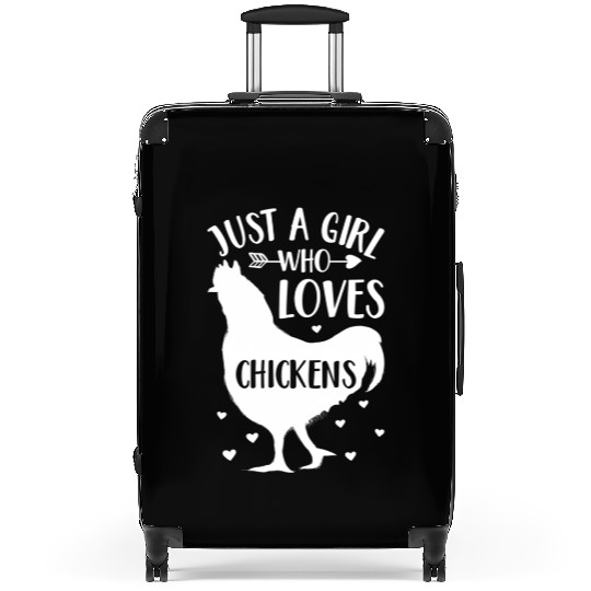 Just A Who Loves Chickens Chicken Farmer Suitcases