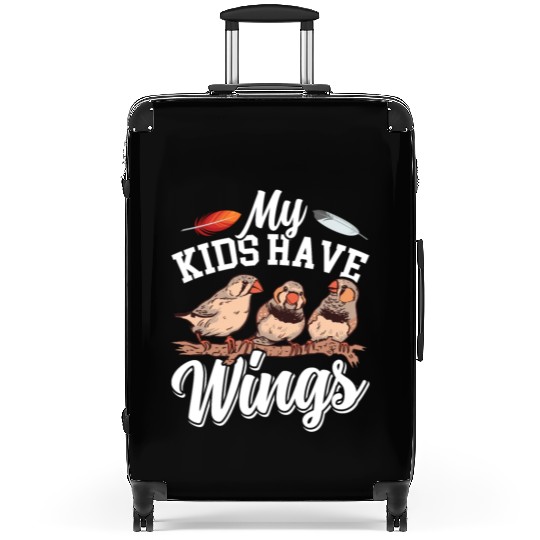 Zebra Finch My Kids Have Wings Finch Bird lover Suitcases
