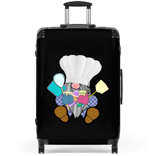 Chef Gnome cooking baking kitchen utensils fairy Suitcases