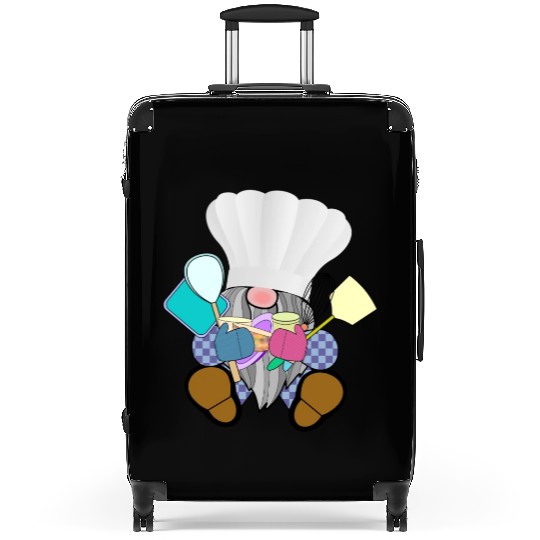Chef Gnome cooking baking kitchen utensils fairy Suitcases
