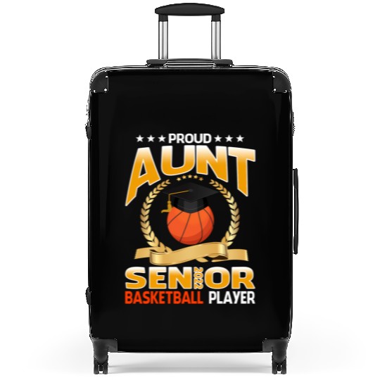 Proud Aunt Senior Class Of 2022 Basketball Player Suitcases