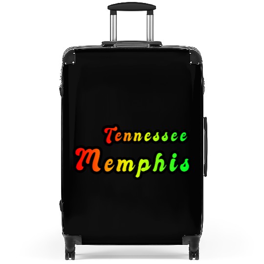 Memphis Tennessee rainbow design Suitcases