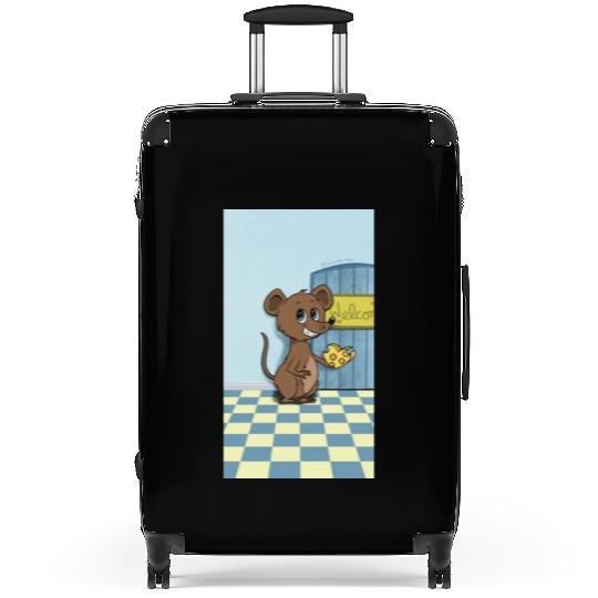Cheesy Heart Mouse Suitcases