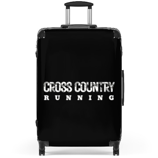 Cross Country Running Bold Distressed, XC Running Suitcases
