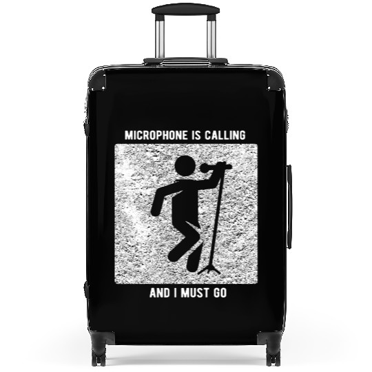 Vocalist Microphone is Calling Singer Suitcases