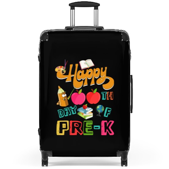 100 Days Of School Teacher Preschool Pre K Funny Suitcases