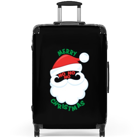 Santa Ho Ho Ho Merry Christmas Cheer Love Santa Suitcases