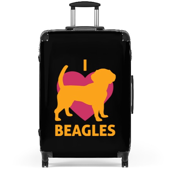 I Heart Beagles Love Beagle Pet Lover Animal Suitcases