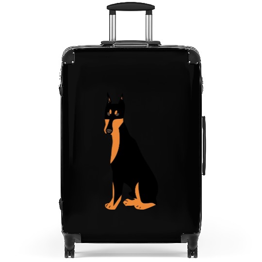Doberman dog Suitcases