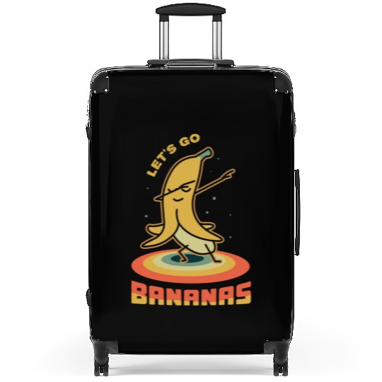 Vintage Funny Banana Meme Let Us Go Banana Suitcases