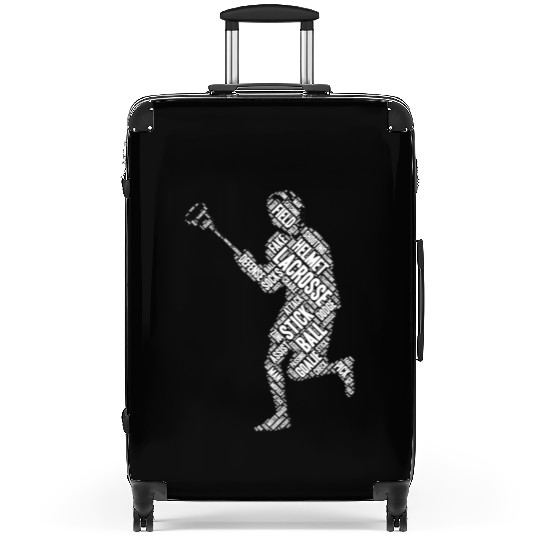 Funny Graphic Lacrosse Ball Stick Sport Lover Men Suitcases