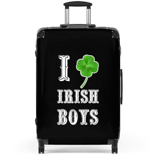 Shiny Saint Patrick s Day Shamrock Rhinestone Suitcases